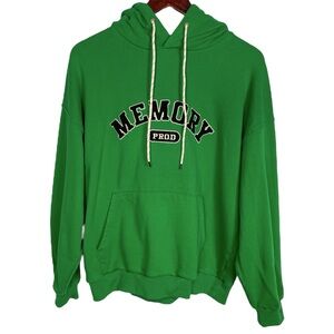 Prod Bldg "Memory Prod" Green Hooded Sweatshirt Size M